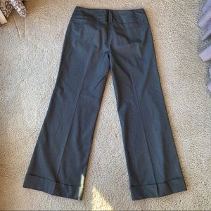 Wide-legged Pinstripe Trousers